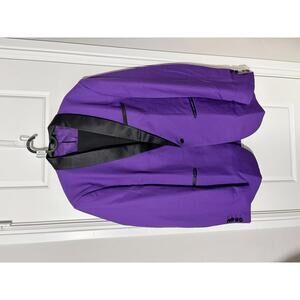 Suit for Men Size XL Purple 2 Pieces Shawl Lapel M592